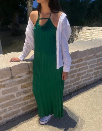 ROBE LONGUE VERTE