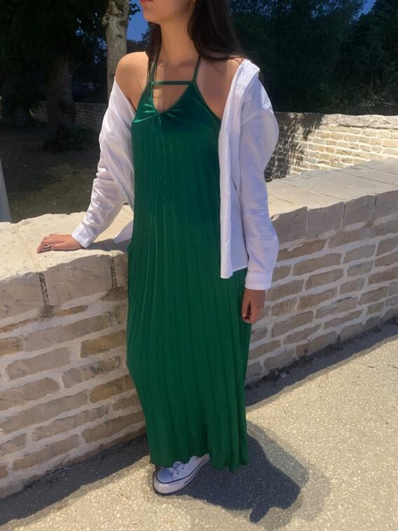 ROBE LONGUE VERTE